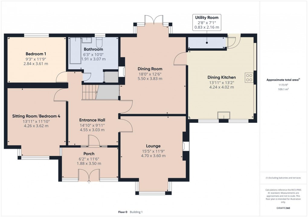 Floorplan for Rowton Grange Road, Chapel-En-Le-Frith, High Peak