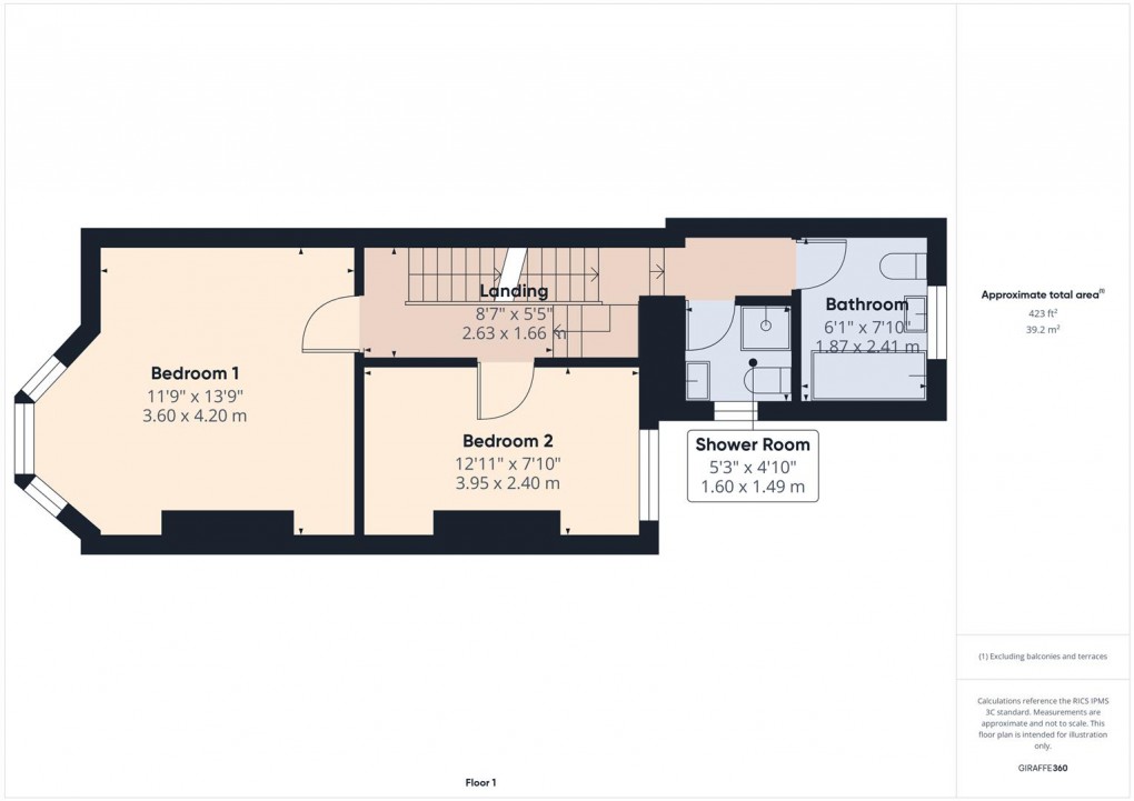 Floorplan for West Road, Buxton