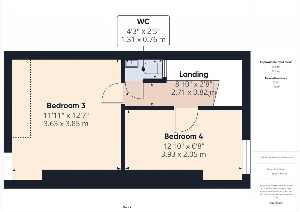 Floorplan for West Road, Buxton