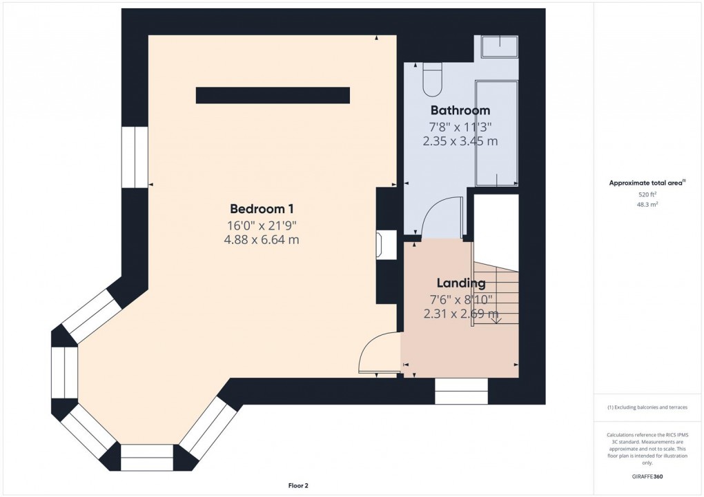 Floorplan for Green Lane, Buxton