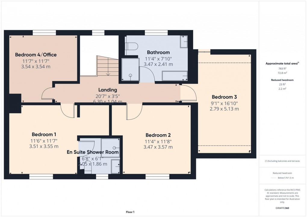 Floorplan for Dairy Close, Hartington