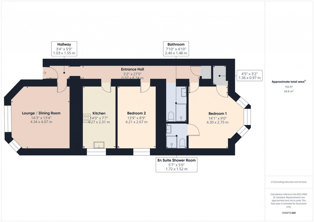 Floorplan for Park Road, Buxton