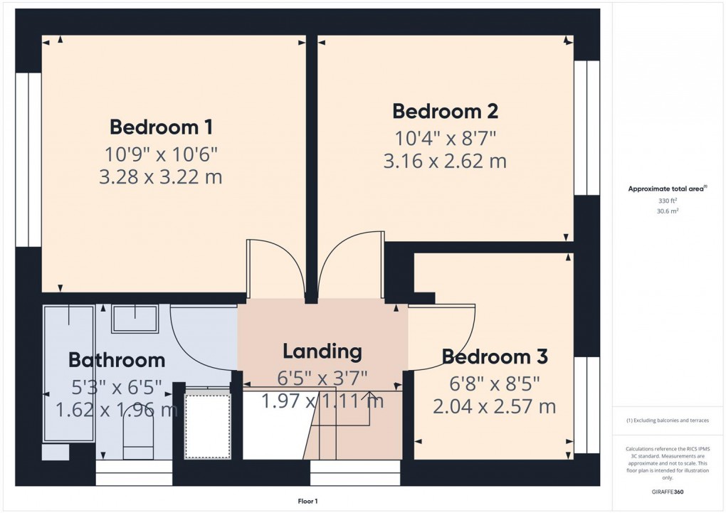 Floorplan for Berwick Road, Buxton