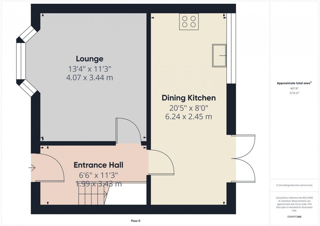 Floorplan for Rockfield Road, Buxton