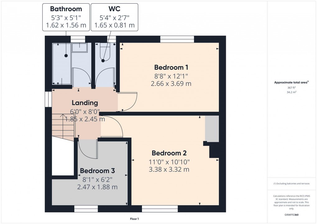 Floorplan for Alport Avenue, Buxton
