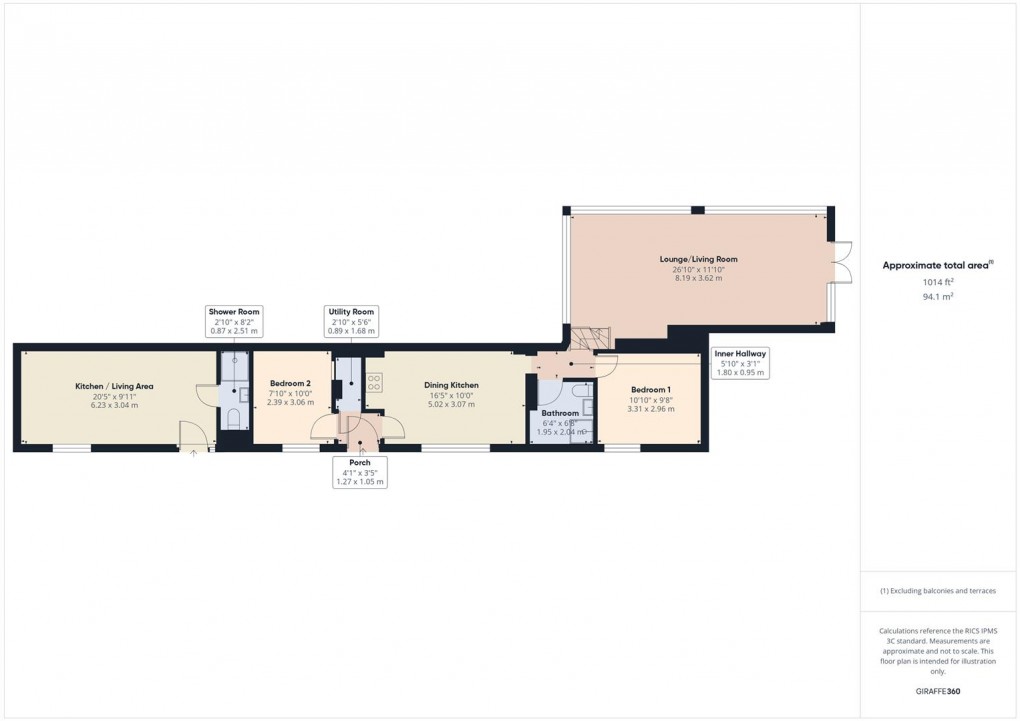 Floorplan for Wormhill, Buxton