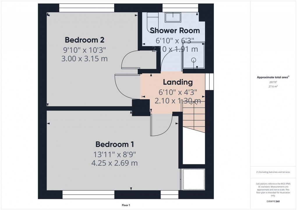 Floorplan for Victoria Park Road, Buxton