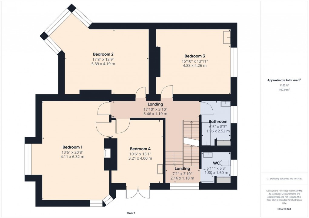 Floorplan for Park Road, Buxton