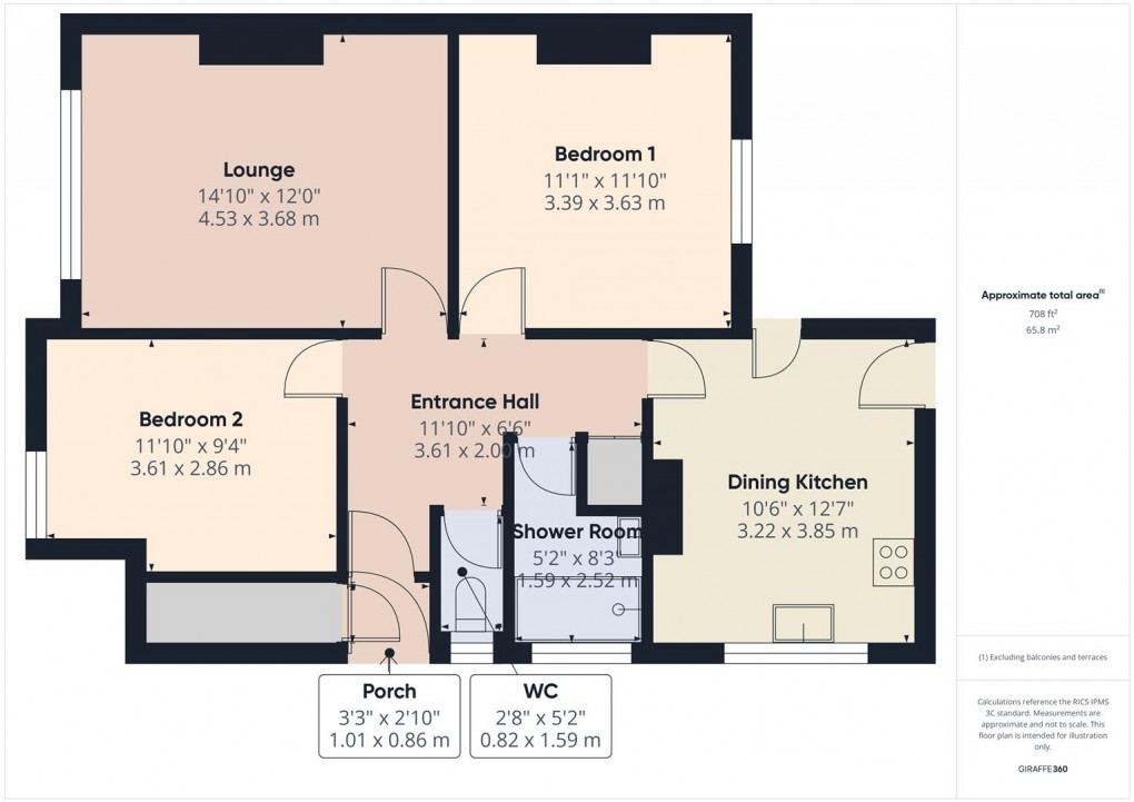 Floorplan for Gretton Road, Buxton