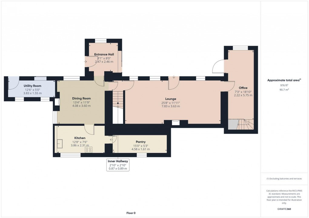 Floorplan for Knowsley Hill, Longnor, Buxton