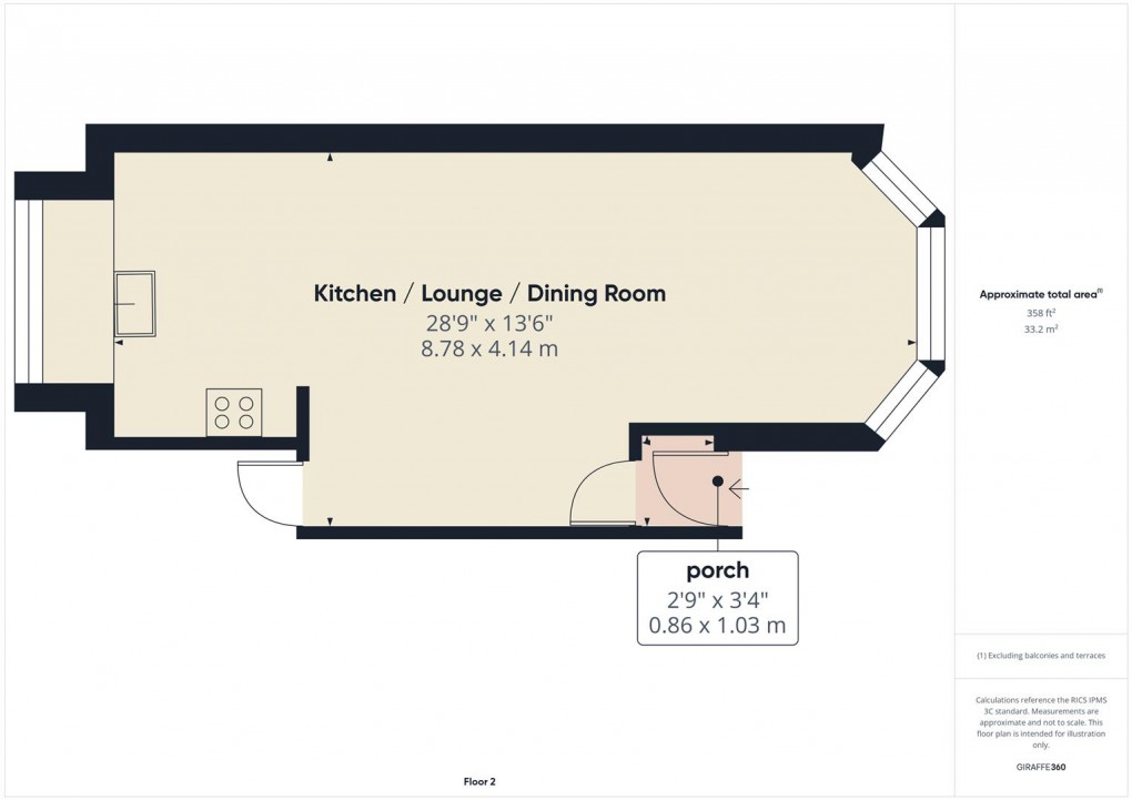 Floorplan for Fairfield Road, Buxton