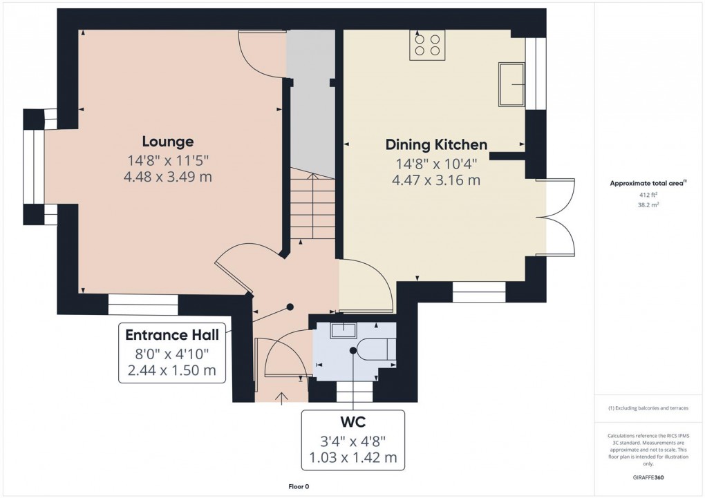 Floorplan for Leden Close, Buxton