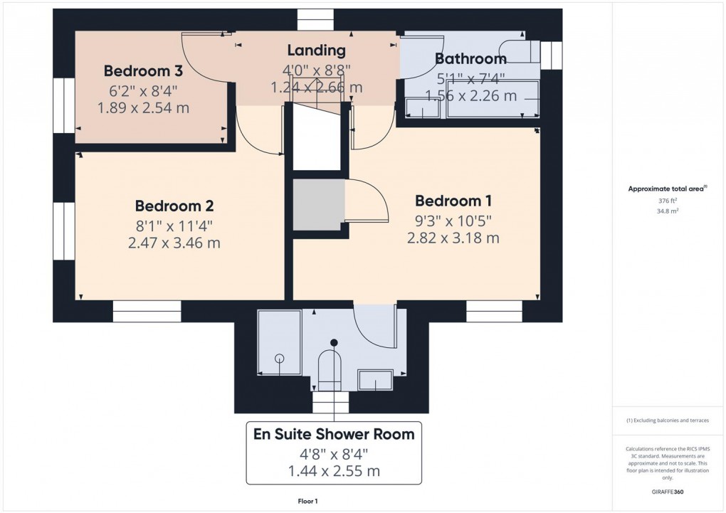 Floorplan for Leden Close, Buxton