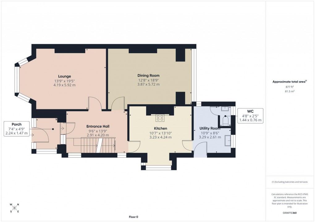 Floorplan for Lightwood Road, Buxton