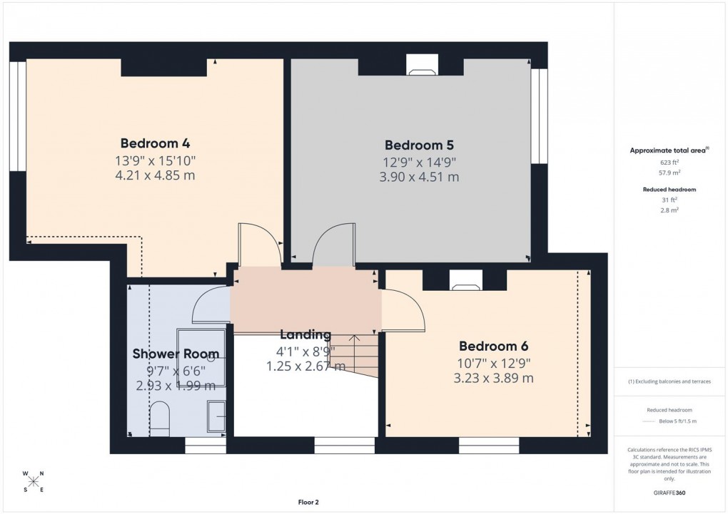 Floorplan for Lightwood Road, Buxton