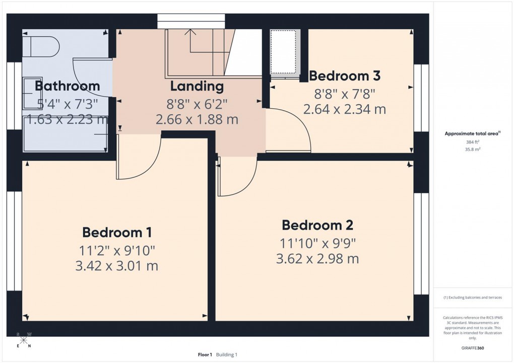 Floorplan for Clifton Drive, Buxton