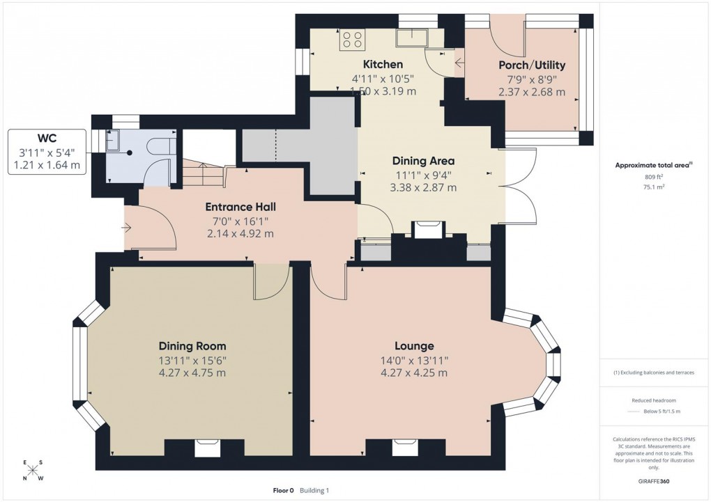 Floorplan for Green Lane, Buxton