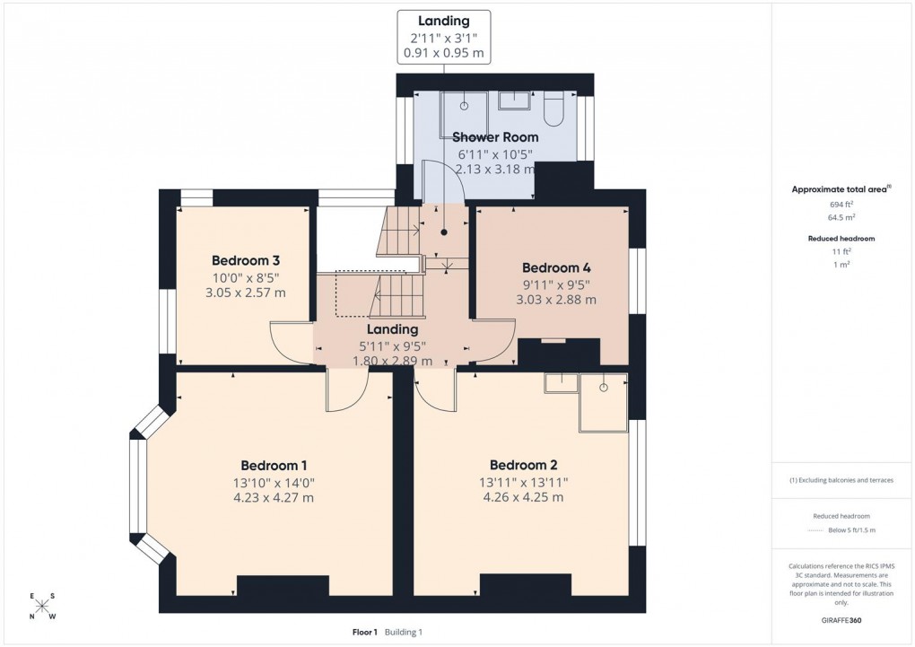 Floorplan for Green Lane, Buxton