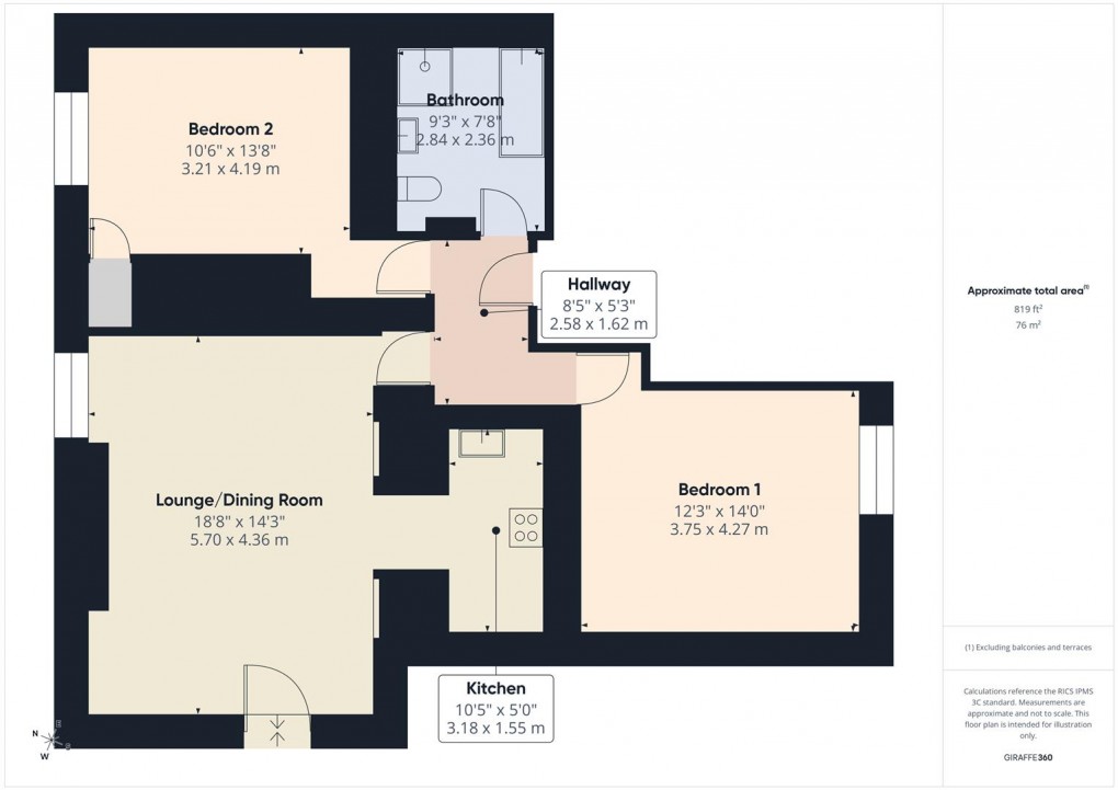 Floorplan for College Road, Buxton