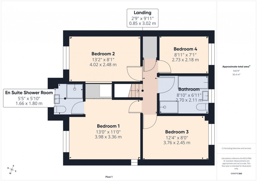 Floorplan for Solomons View, Buxton