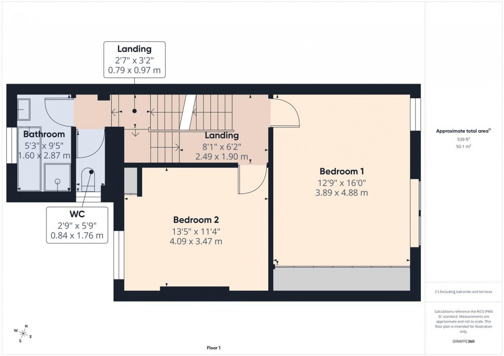 Floorplan for Lightwood Road, Buxton