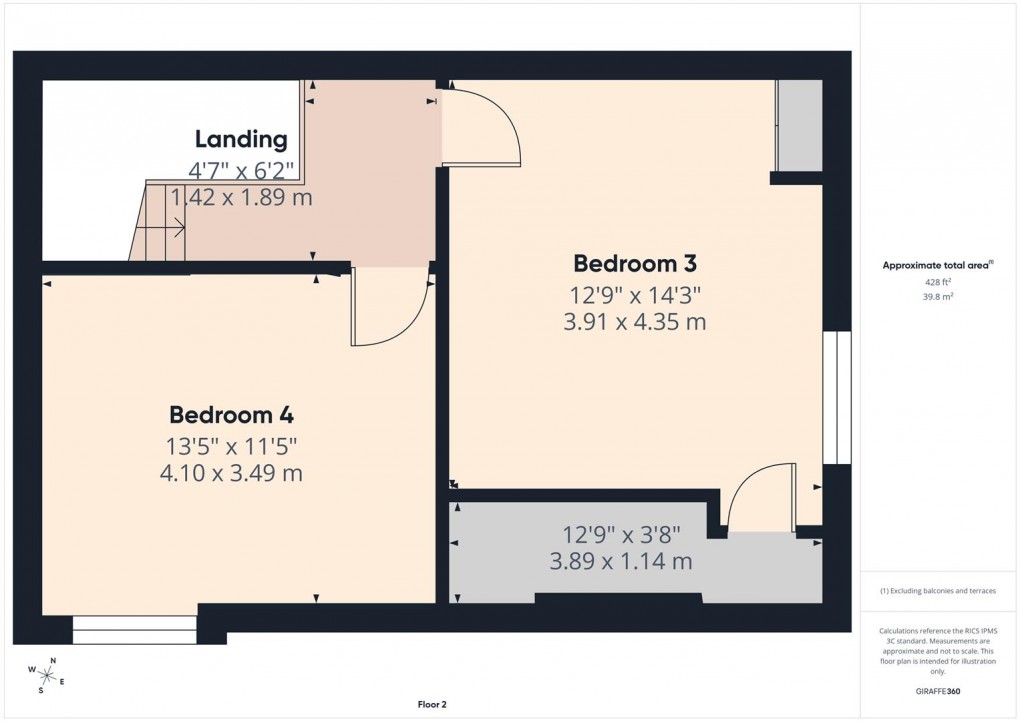 Floorplan for Lightwood Road, Buxton