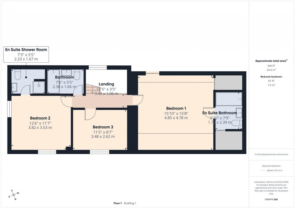Floorplan for Long Lane, Combs, High Peak