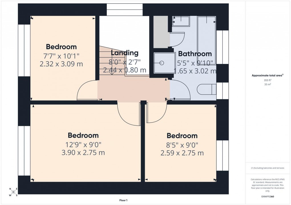 Floorplan for Clifton Drive, Buxton