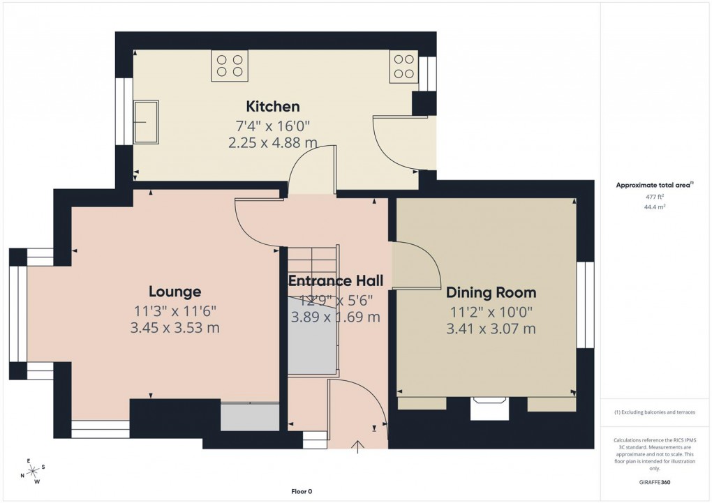 Floorplan for Green Lane, Buxton