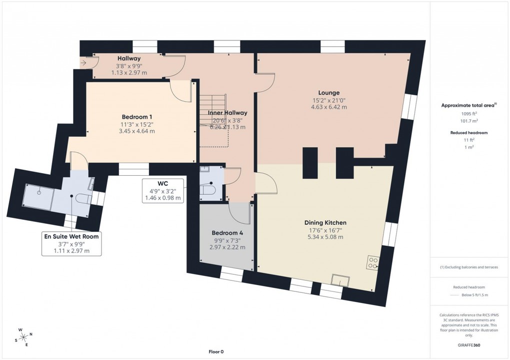 Floorplan for The Quadrant, Buxton
