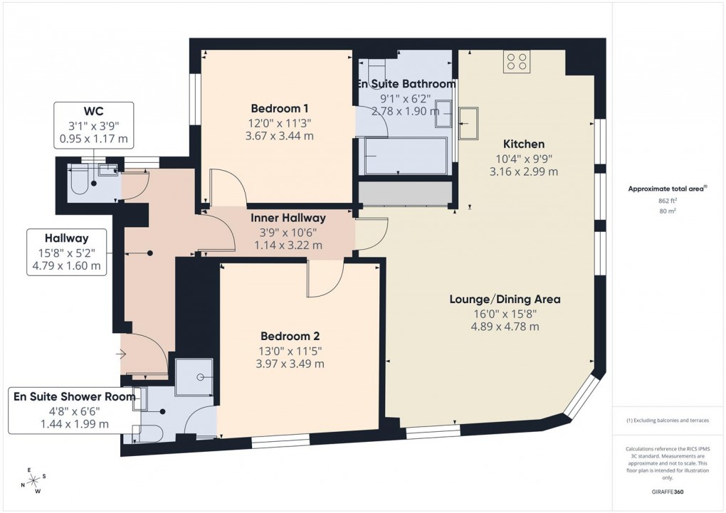 Floorplan for The Quadrant, Buxton