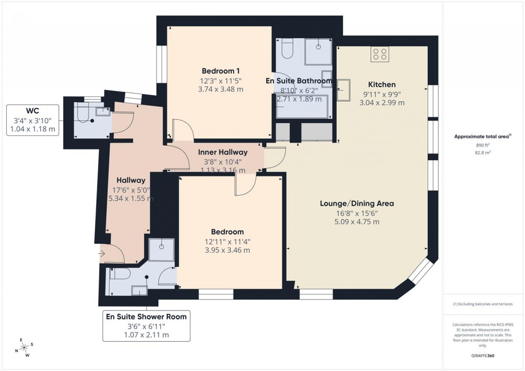 Floorplan for The Quadrant, Buxton