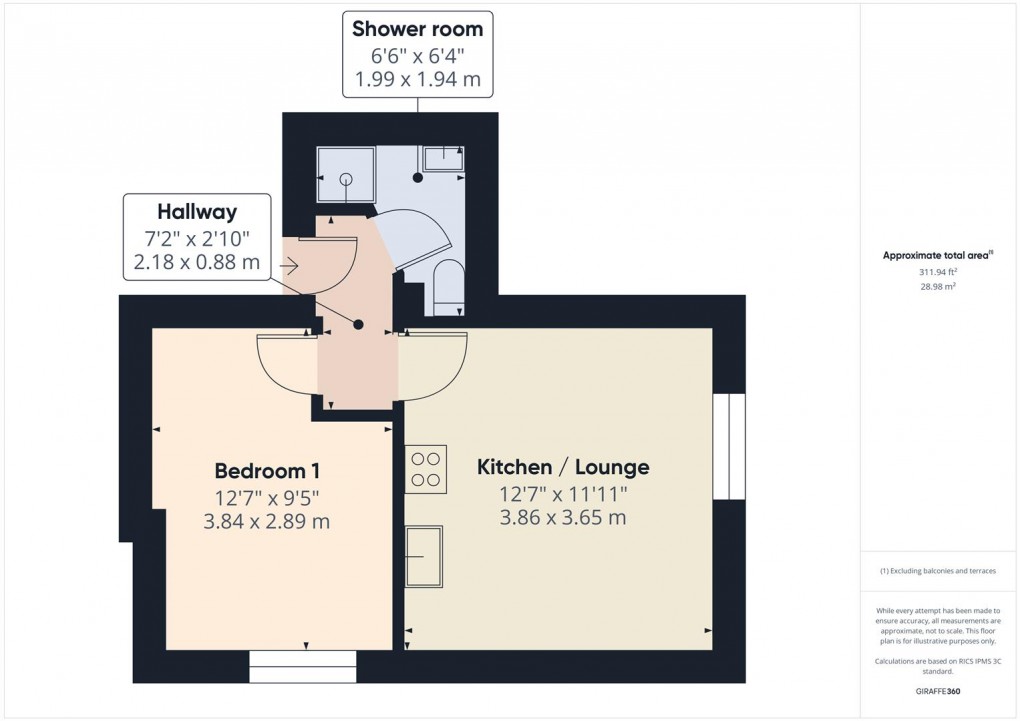 Floorplan for Terrace Road, Buxton
