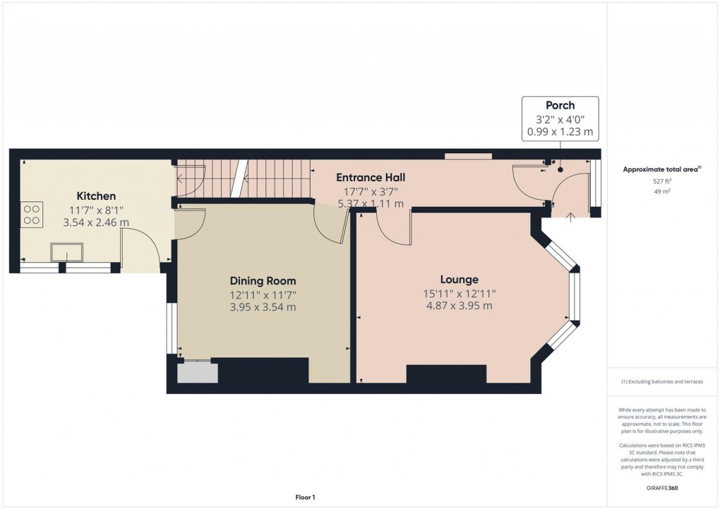 Floorplan for Crowestones, Buxton