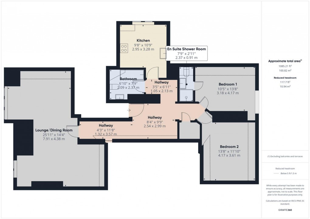 Floorplan for St Johns Road, Buxton