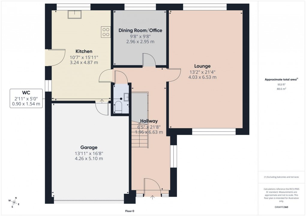 Floorplan for Green Lane, Buxton