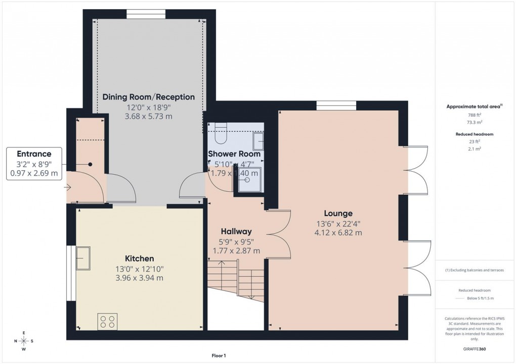 Floorplan for Green Lane, Buxton