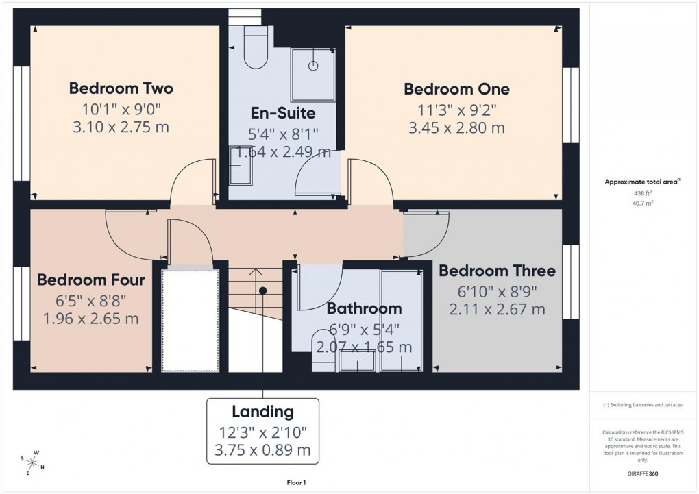 Floorplan for Hardwick Road, Buxton