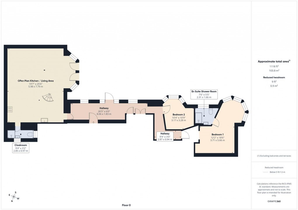 Floorplan for College Road, Buxton
