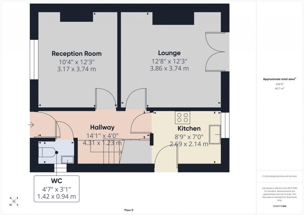 Floorplan for Sherwood Road, Buxton