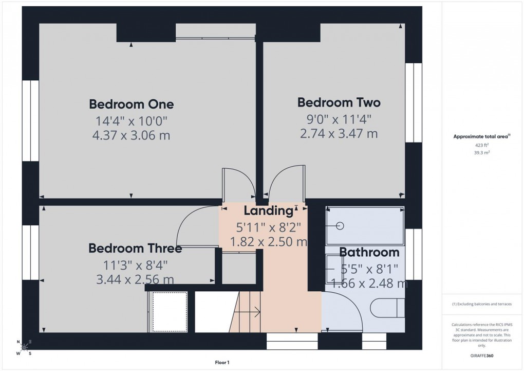 Floorplan for Sherwood Road, Buxton