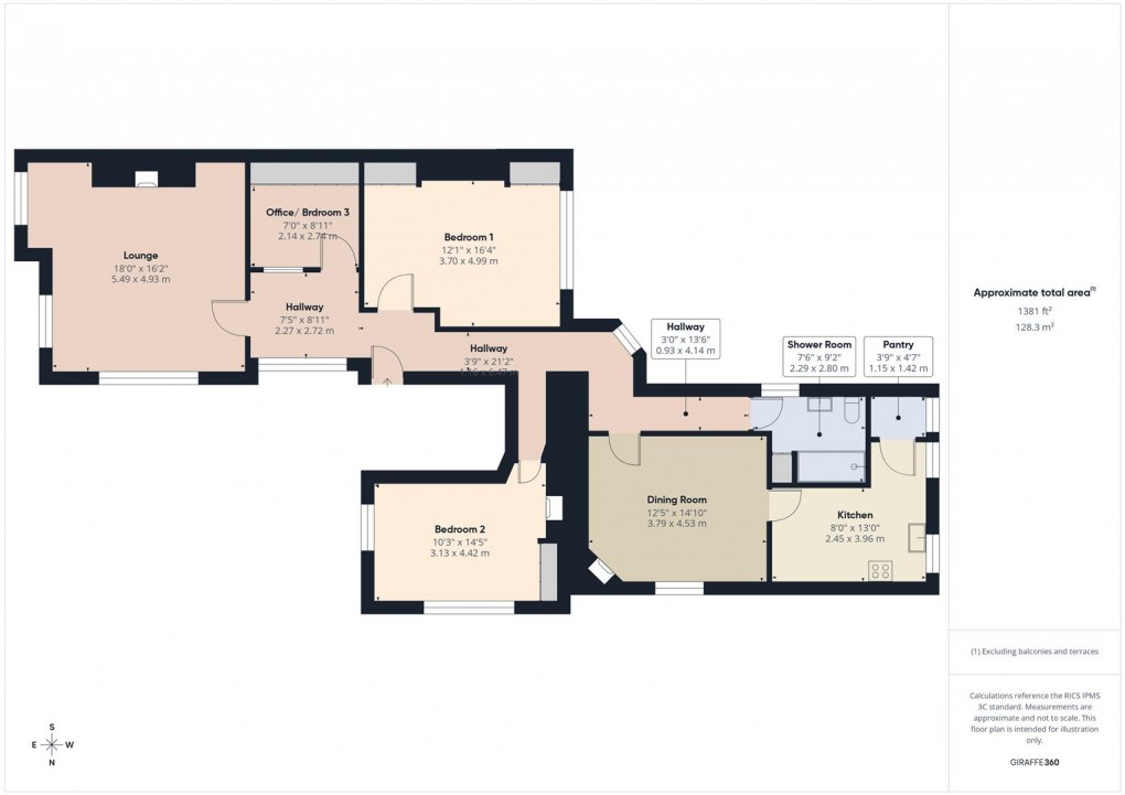 Floorplan for Burlington Road, Buxton