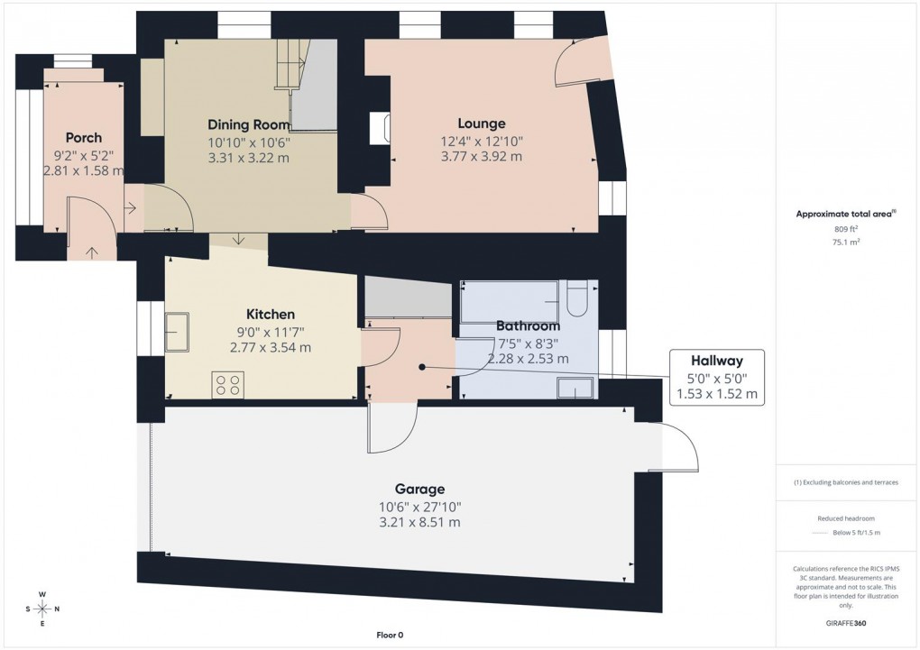 Floorplan for Brand Side, Buxton