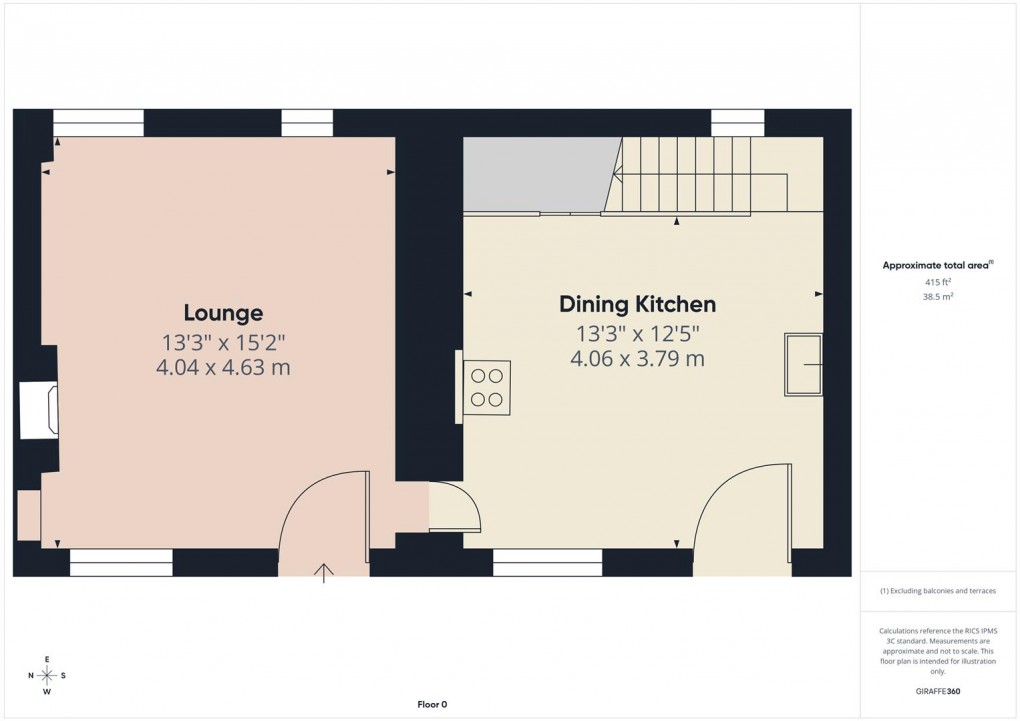 Floorplan for Chapel Street, Buxton