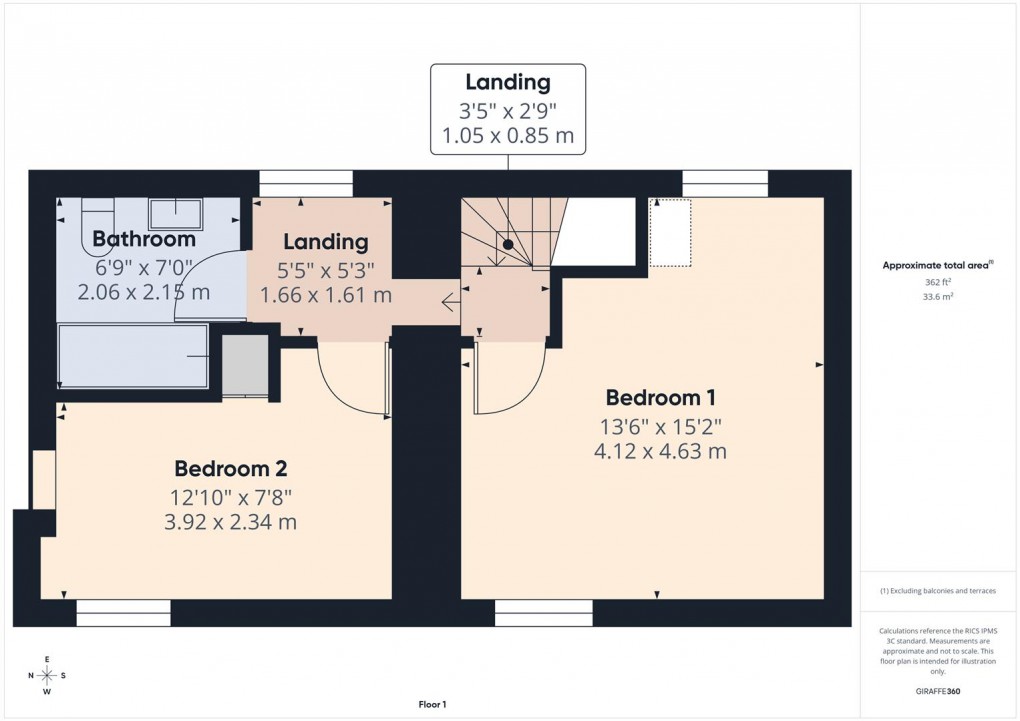 Floorplan for Chapel Street, Buxton
