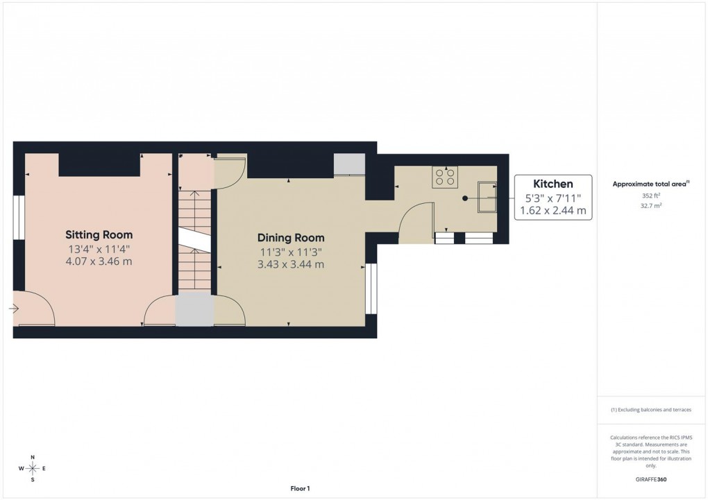 Floorplan for Alma Street, Buxton