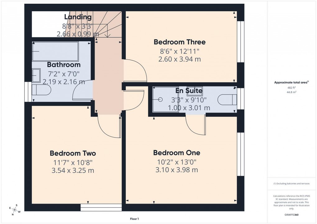 Floorplan for Monkey Brew Close, Peak Dale
