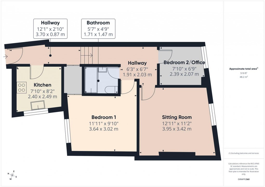 Floorplan for Dale Road, Buxton