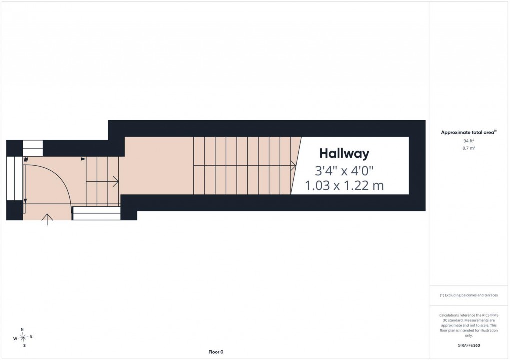 Floorplan for Flat 3, 151 Park Road, Buxton
