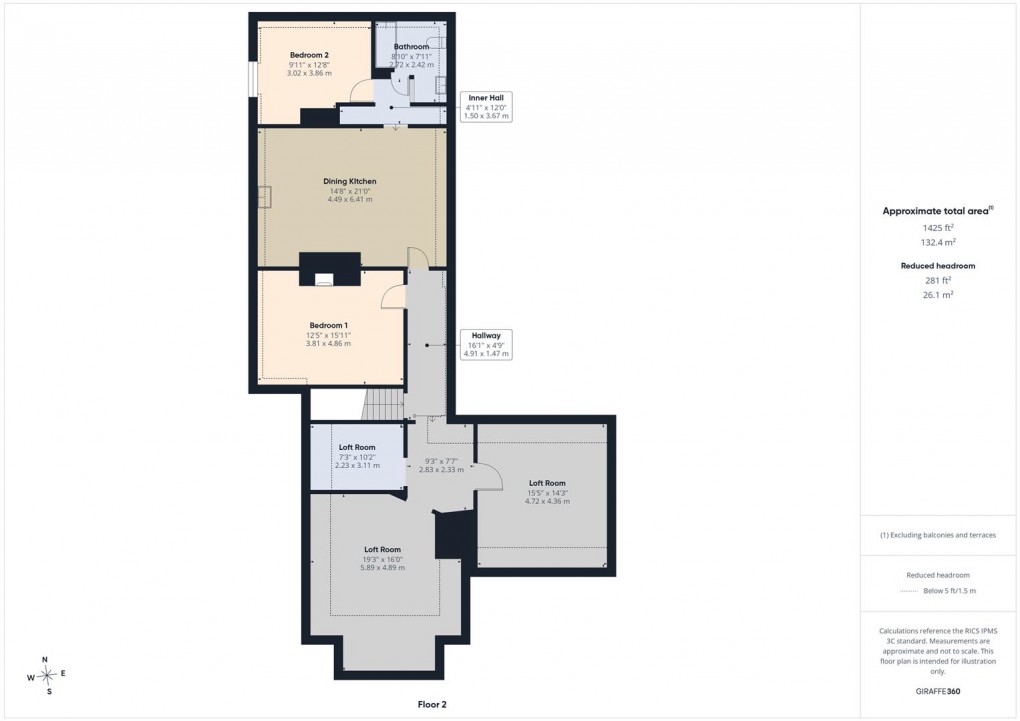 Floorplan for Flat 3, 151 Park Road, Buxton